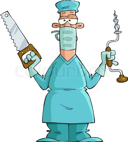Cartoon surgeon